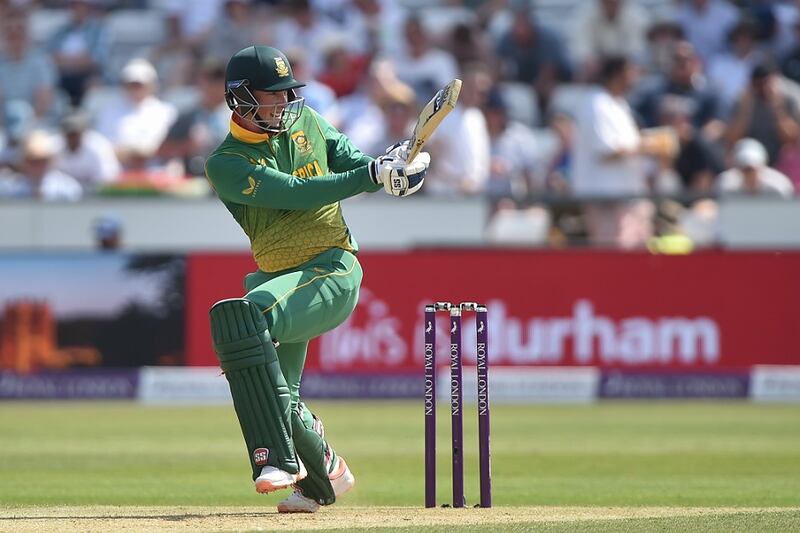 Rassie van der Dussen of SA bats during the first ODI against England at The Riverside in Chester-le-Street, England on July 19 2022.